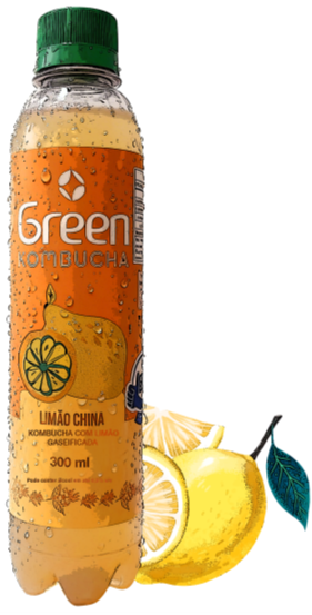 Green Kombucha Limão-china